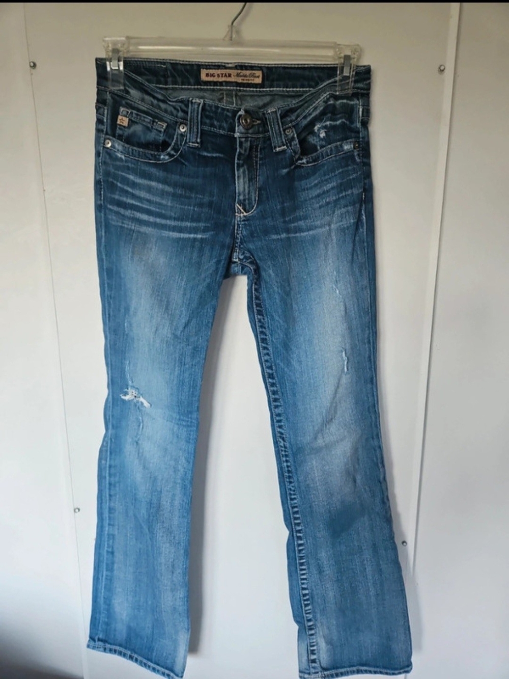 Big Star Women's Light Blue Bootcut Jeans Mid Rise 27r
